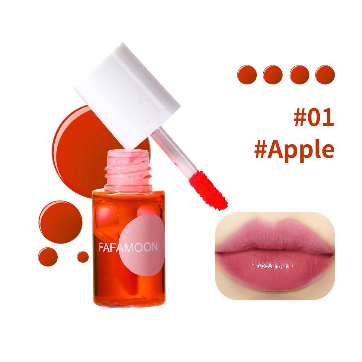 Fafamoon Fruity Lip Tint - Moisturizing Waterproof Liquid Lipstick