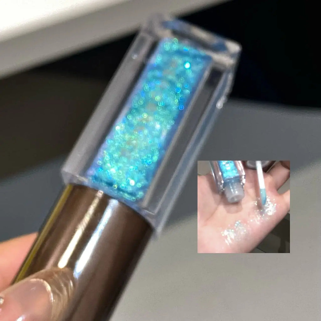 Herorange Star Shine Glitter Lip Gloss Shimmer Fine Glitter Long Lasting Moisturizing Non Sticky Glossy Lip Makeup