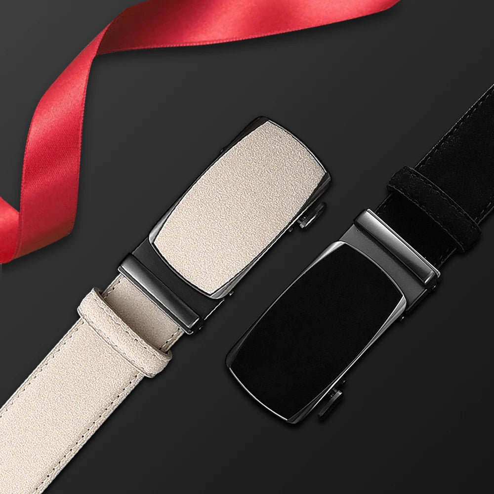 Men Fashion Belt Genuine Leather Belt for Men Automatic Belts Adjustable Waistband Business Belts 허리띠