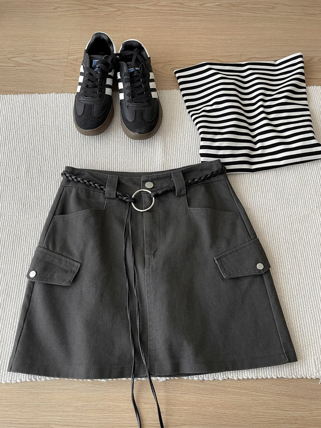 American Retro Versatile Denim Washed Cotton Workwear Mini Skirt Women Summer Korean Chic Bodycon Sexy A-Line Half-length Skirt