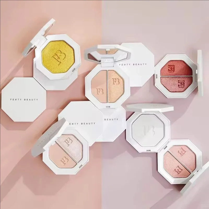 Fenty Beauty Multi-color Contour Stick Concealer Facial Matte 3D Diamond Highlight Non Fading Water Gloss Lip Glaze Gloss Makeup