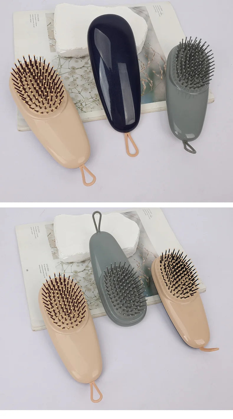 Air Cushion Scalp Massage Brush Portable Detangling Hairdressing Massage Comb For Women Home Use Travel Size Soft Bristles Brush