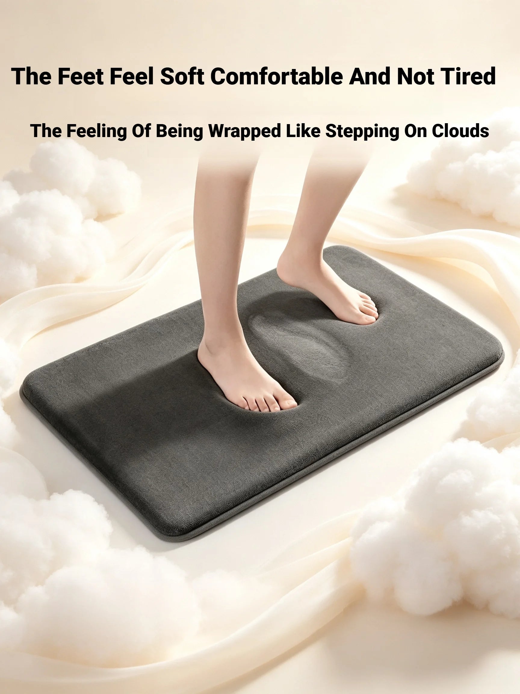 Super Absorbent Coral Velvet Non Slip Bath Floor Door Mat For Bathroom Household Home Decoration