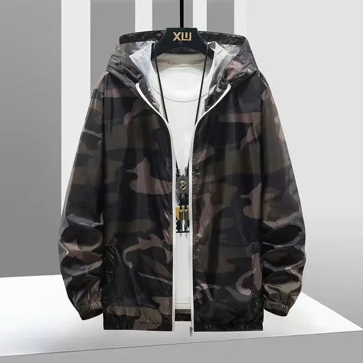 Men Women'S Running Sportswear Beach Hooded Clothes Couple Jackets Camouflage Transparent Sunscreen Coat Camo High Quality Clothe