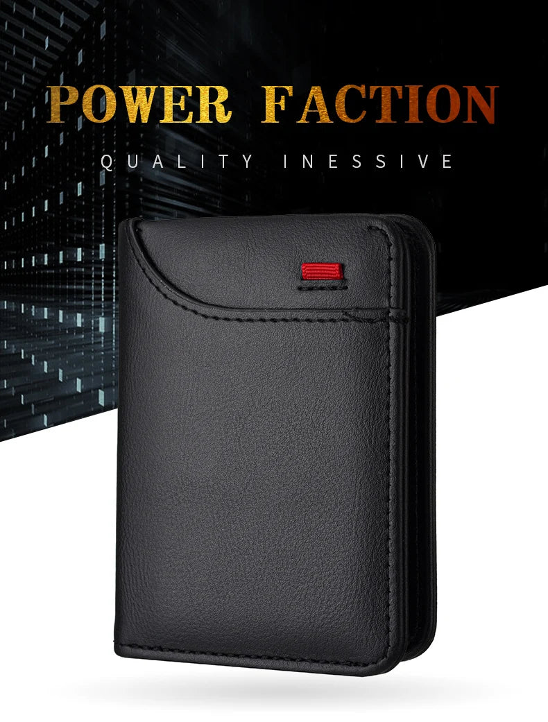 Men's Wallet Vertical Multi Card Small Wallet Driver's License Youth Mini Student Change Bag Card Bag