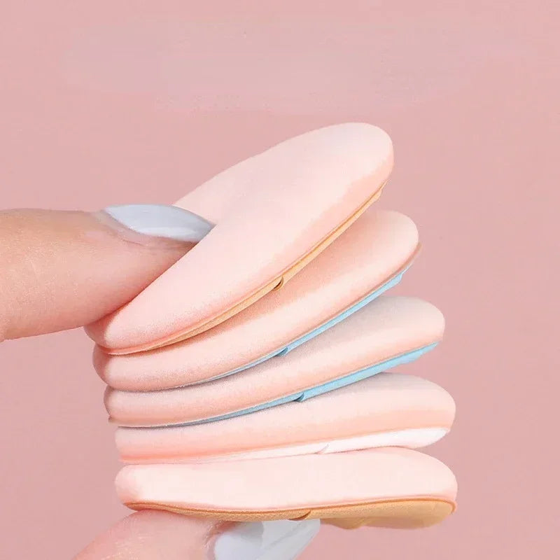 10Pcs Mini Finger Puff Foundation Small Air Cushion Powder Sponge Face Concealer Bb Cream Cosmetic Applicator Makeup Tools