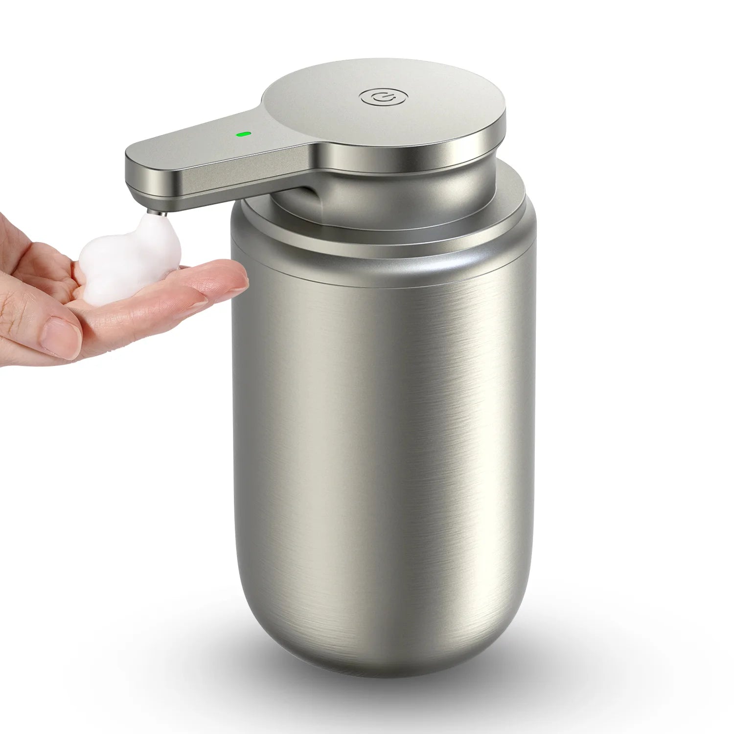 LAOPAO Foam Soap Dispenser Set IPX5 Waterproof USB-C Charging with Sensor Infrared Motion Sensor for Kitchen and Bathroom