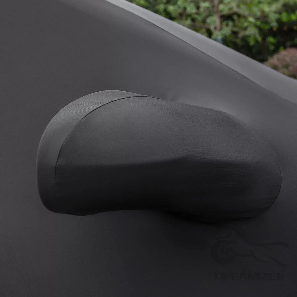 Black Full Car Indoor Cover Stretch Stain Indoor Dustproof Resistant UV Protection For Ford Mustang 2010-2021 Custom