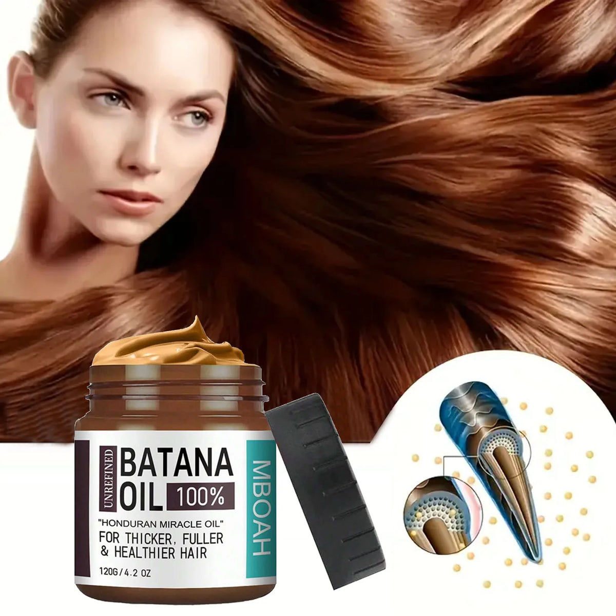 Batana Hair Oil 120g - Natural Hair Nutrition and Conditioning