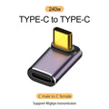 USB 4.0 PD 240W 8K USB-C Adapter – 40Gbps OTG Male to Female Connector