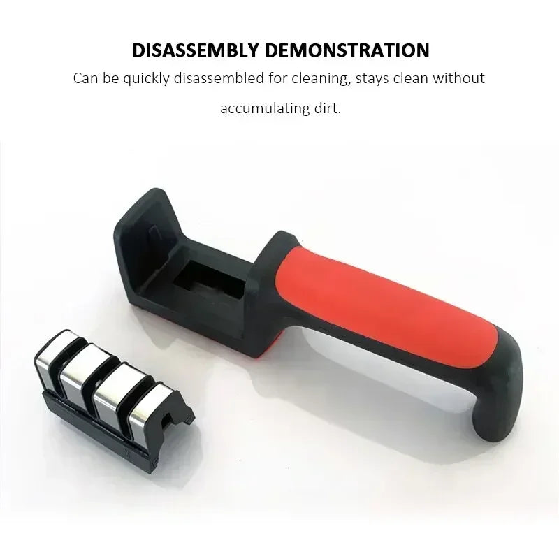 3-Stage Kitchen Knife Sharpener - Multi-Functional Sharpening Tool