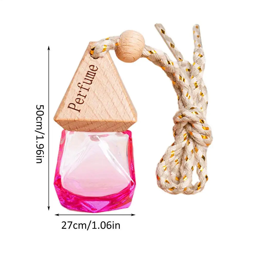 8ml Hanging Car Diffuser Bottle - Empty Glass Aromatherapy Pendant
