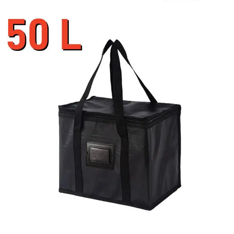 16/28/50/70L Insulated Thermal Cooler Bag Insulation To Keep Cold Large Capacity Portable Lunch Bag Zip Picnic Tin Foil Food Bag