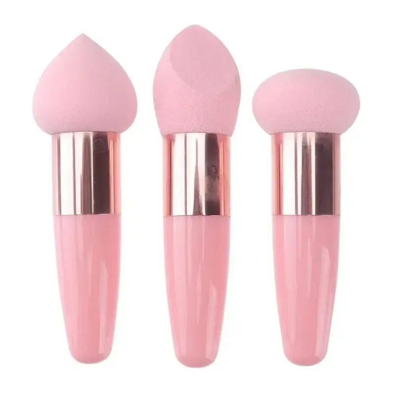 Profess Pro Makeup Sponge Set Of 3 With Handle For Flawless Foundation Blending Kit For Makeup Lovers