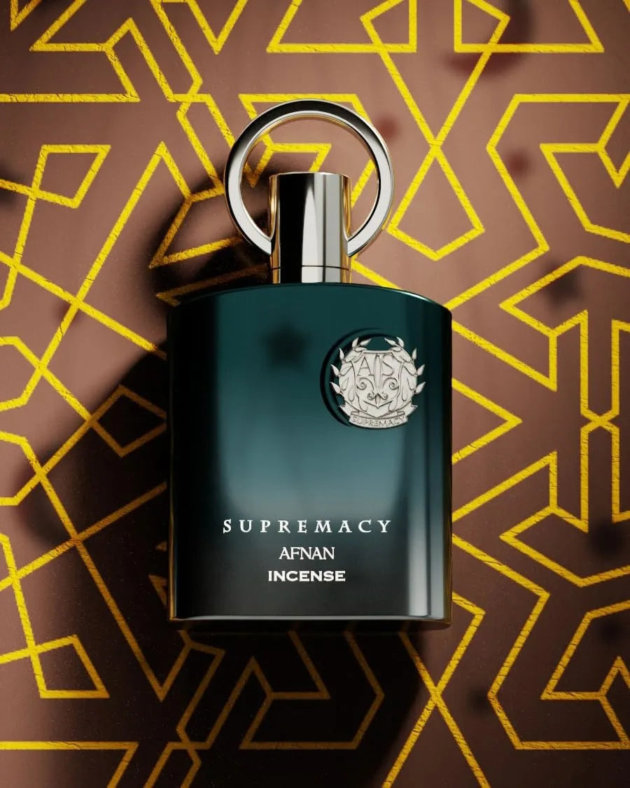 Afnan Supremacy Incense - Oregano, Pepper, Labdanum, Leather, Unisex Eau De Parfum, 3.4 Oz - Ensures an All-Day Bold Scent for Confidence and Elegance