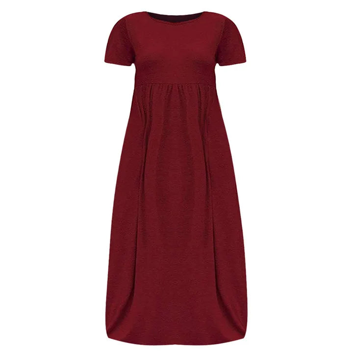 Summer Long Casual Dresses Women High Waist Street Style H Version Cotton Linen Skirt Big Size Female Fashionable Gown