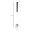 Batidor giratorio de acero inoxidable, mezclador semiautomático, batidor manual, utensilios de cocina para crema, huevos, repostería.