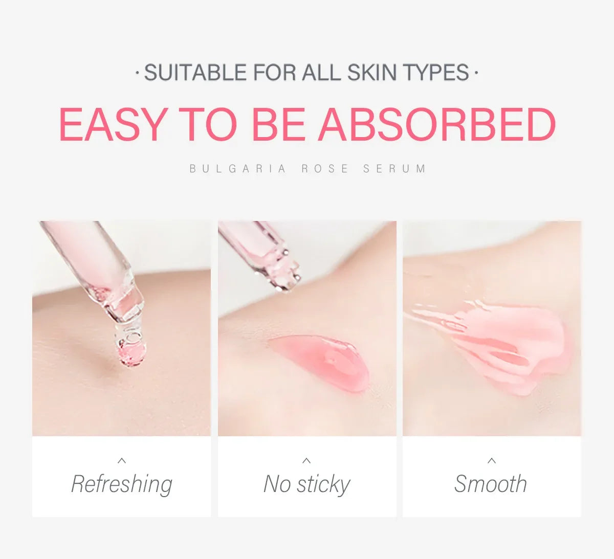 Laikou Rose or Sakura Essence Serum Deep Nourishing Repair Moisturizing Hydrating Anti Aging Facial Treatment Skin Care 100ml