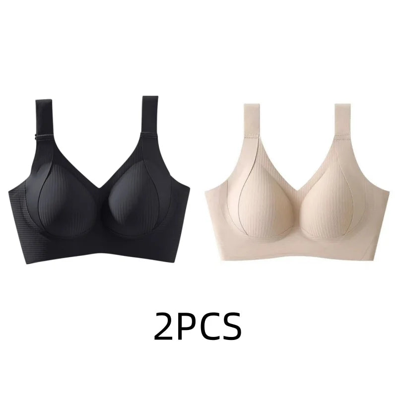Seamless Wireless Bra For Full Busts And Petite Figures, Thin Light Support, No Wires, Pull Up Anti Sagging