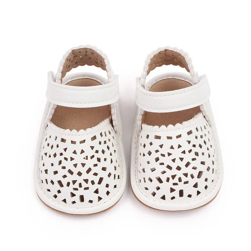 Baby girl mesh breathanle hollow summer sandal outdoor walking shoes