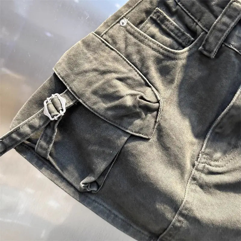 High Waisted Casual Washed Short Skirt for Women in the Spring and Summer of 2026 Stylish and Slimming Workwear Skirt
