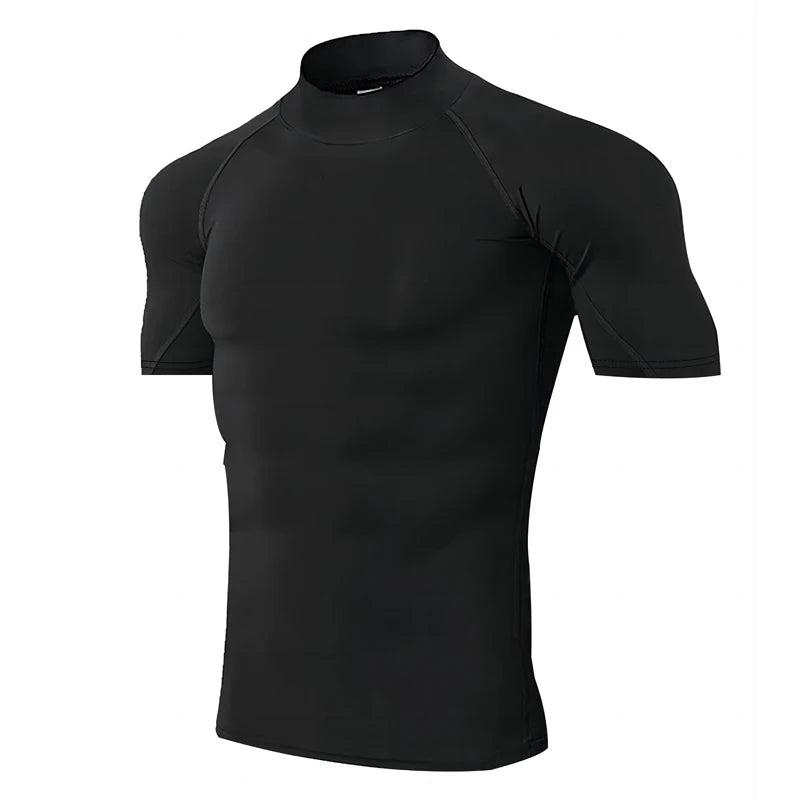 Compression T Shirt Men Quick Dry Short Sleeve Performance Tee For Fitness Enthusiasts