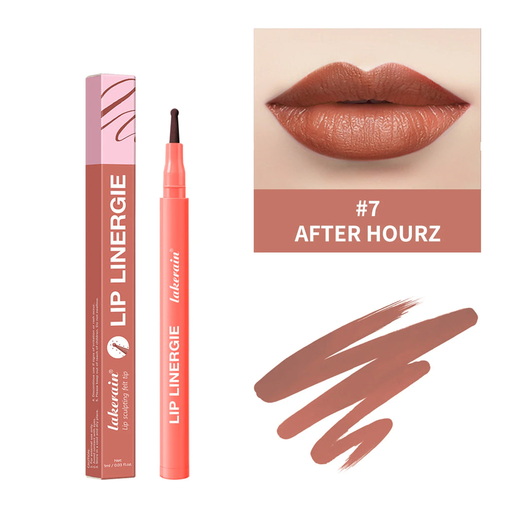 Waterproof Lip Liner Stain Lip Lingerie Long Lasting 8 Colors Transfer Proof Smudge Resistant Color No Bleed Formula  Cosmetics