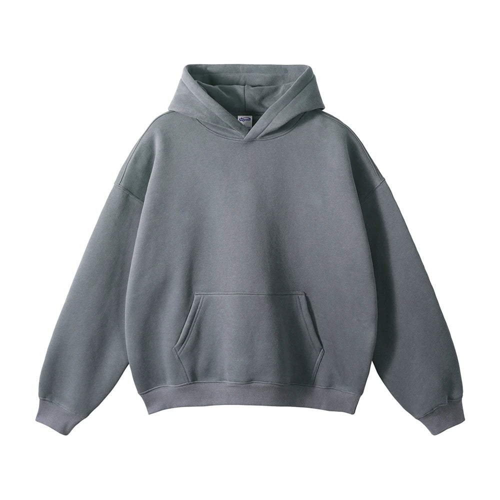 ZODF Men's Unisex Fleece Hoodie - 350gsm Oversized Winter Sweatshirt