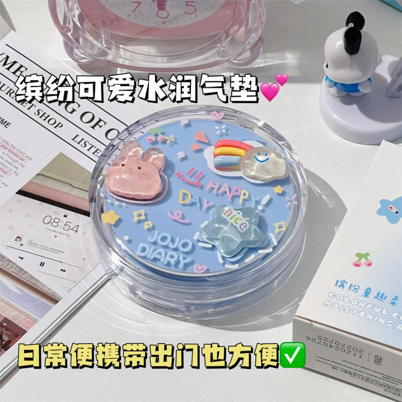 Korean Hydrating Air Cushion BB Cream Concealer Moisturizing Lasting Moisturizing No Stuck Waterproof and Sweat-proof Foundation