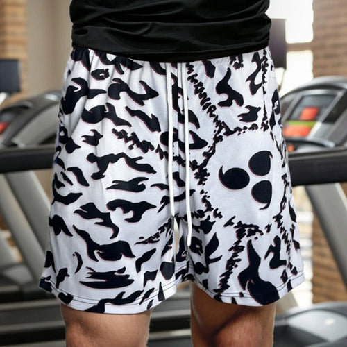Anime Running Shorts for Men Quick Dry Performance Gym Wear Breathable Jogging Shorts