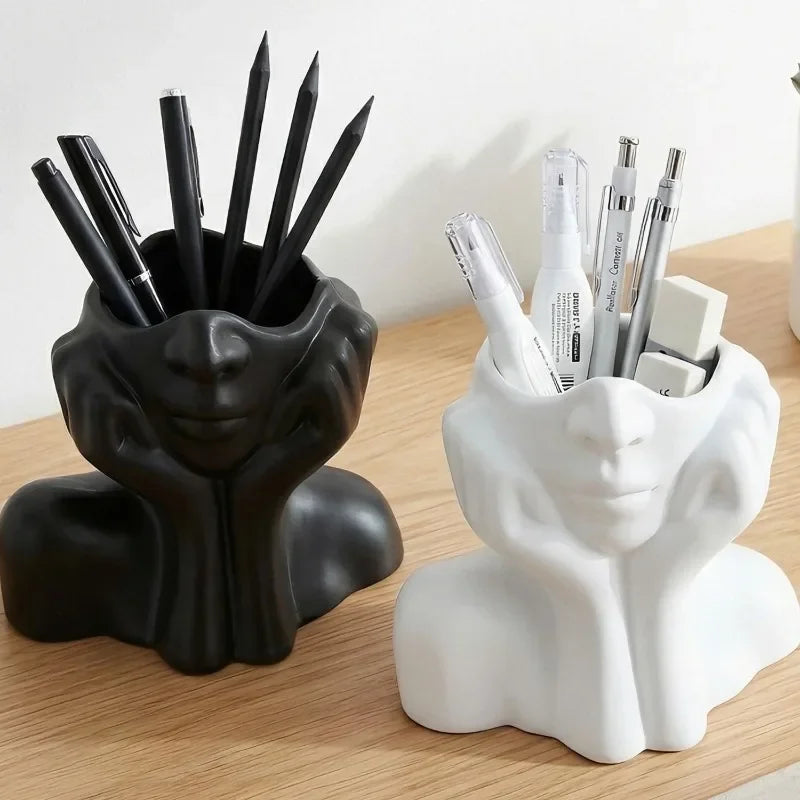 New Face Shape Makeup Brush Holder Human Body Art Styling Office Organizers Multifunctional Makeup Brush Holder Storage Box