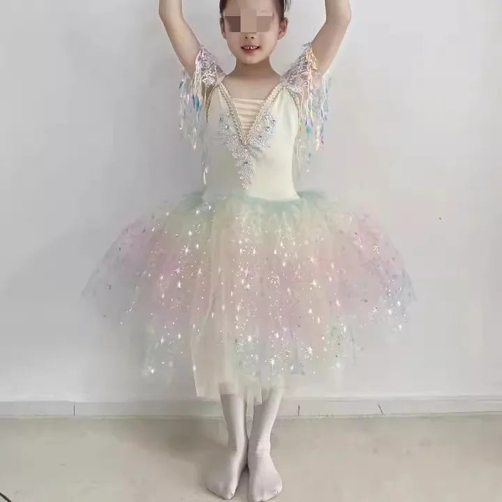 Dance Costumes Girls Dresses Cosplay Girl Ballet Leotards Baby Outfit Vestidos Summer Children Ballet Dress Tutu Kids Clothes
