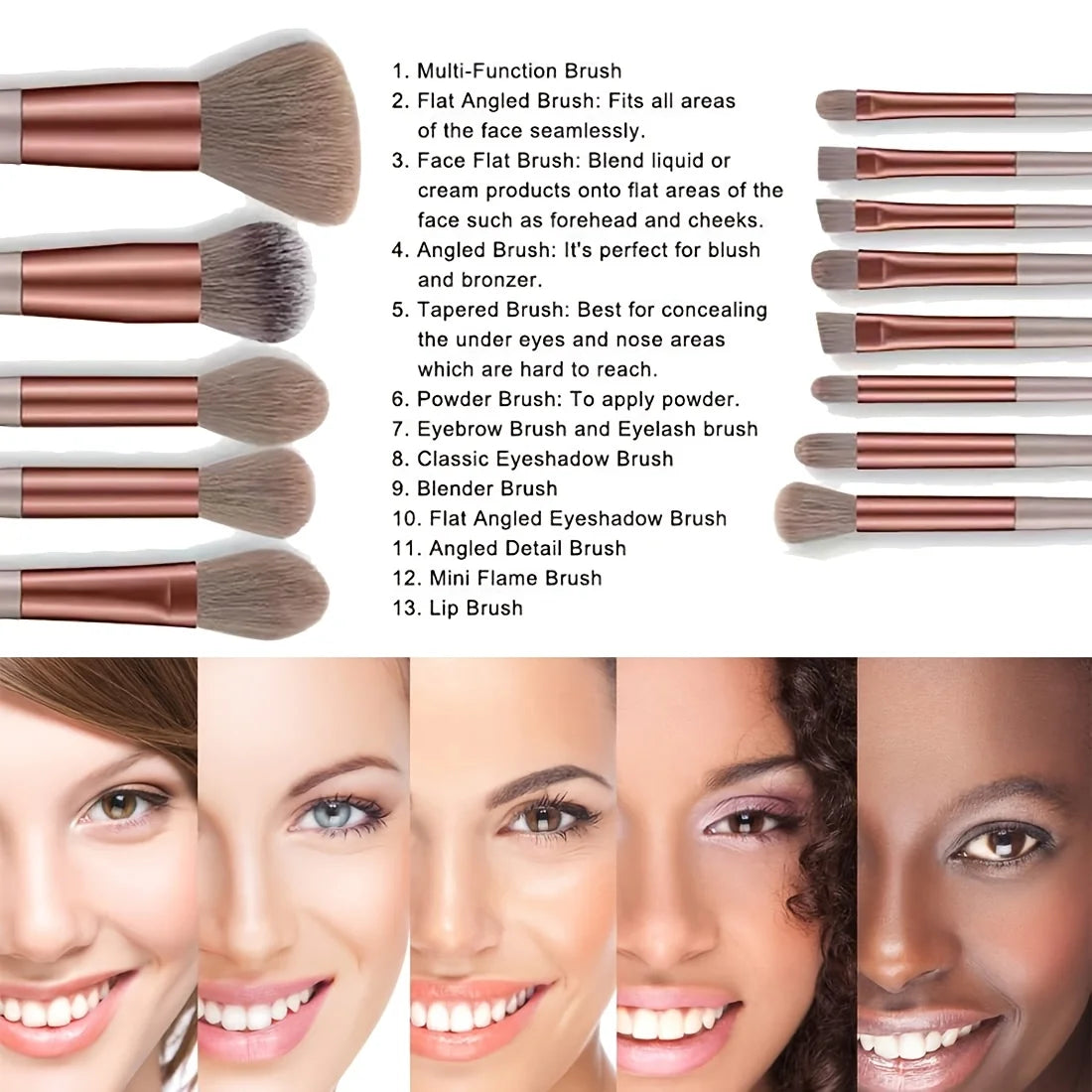 Makeup Brushes 8-29Pcs Makeup Kit Professional Women'S Cosmetic Soft Powder Brush Eyeshadow Foundation Full Set Travel Beauty Tool