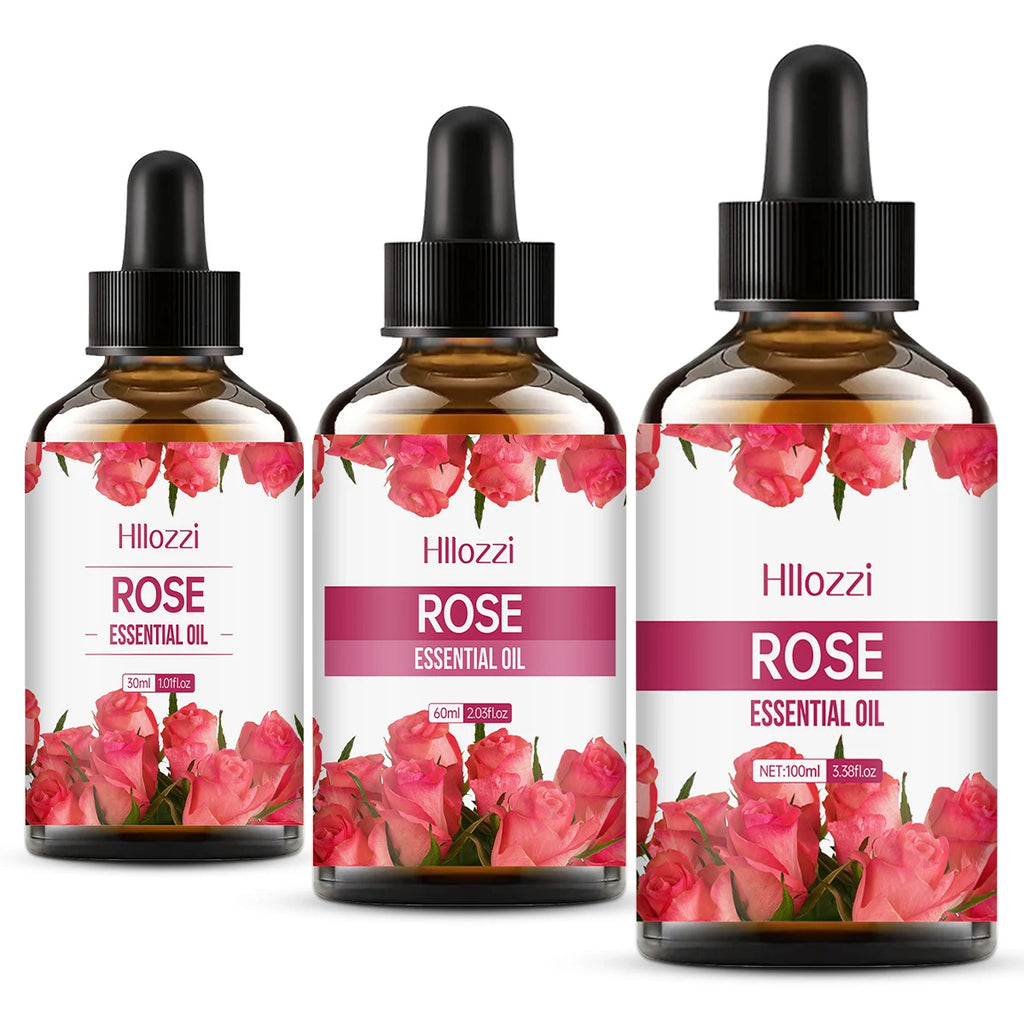 100Ml/60Ml/30Ml Rose Essential Oil Skin Care Fragrance Aromatherapy Essential Oil Perfume Massage Moisturizing Oil