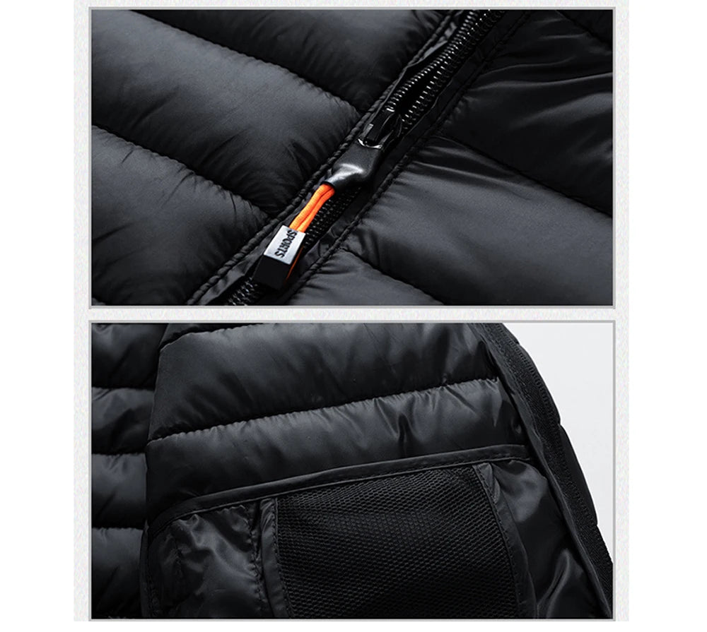 Winter Men's Warm Down Parkas Fashion Men Cotton Thick Hooded Coats Men Windbreaker Snow Thermal Padded Jackets Clothing 8XL