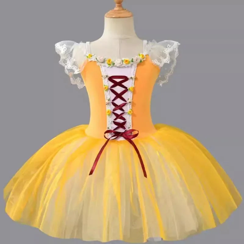 Girls Clothes Ballerine Baby Dresses Vestido Outfit Girl Ballet Leotards Robe Fille Summer Kids Ballet Dress Tutu Dance Costumes
