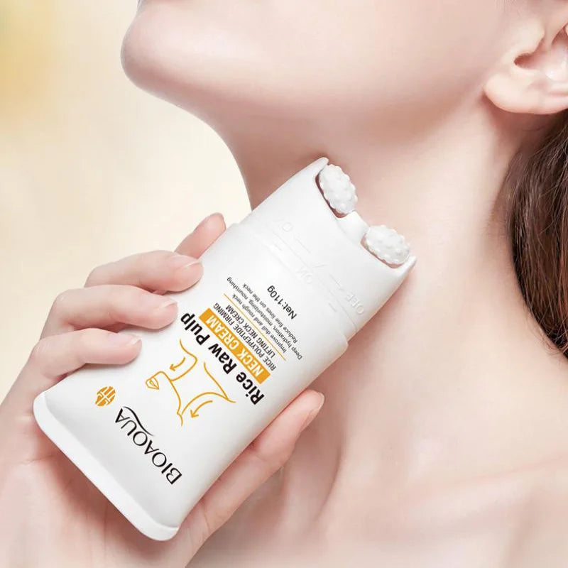 Korean Rice Raw Pulp Moisturizing Neck Cream - Anti-Aging Firming