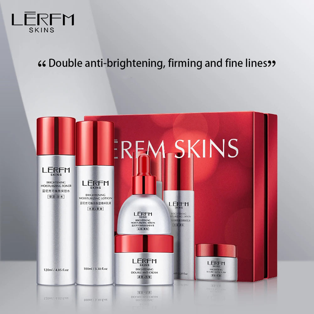 Astaxanthin Brightening Beauty Box Improve Dull Skincare Sets Facial Toner Moisturizing Essence Face Lotion Retinol Face Cream