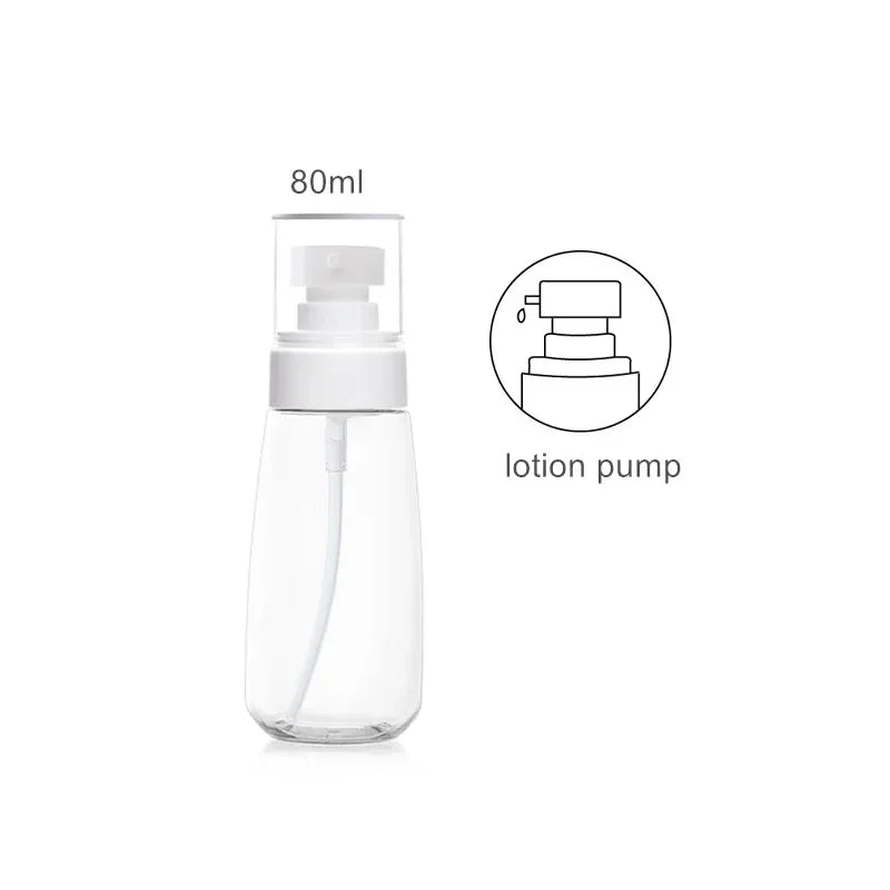 Upg Fine Mist Spray Bottle Set 30ml 60ml 100ml Refillable Travel Bottle With Lotion Pump