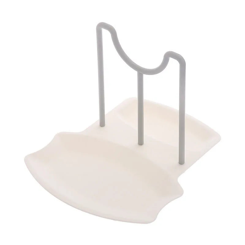 Organizador de cocina, soporte para tapas de ollas, estante para secar sartenes, soporte de encimera sin perforaciones para cucharas, accesorios para el hogar