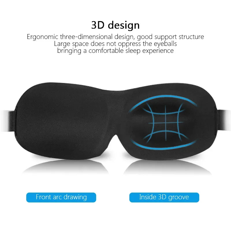 Sleep Mask Blockout Eye Mask For Side Sleeper Women'S Men Portable Blindfold Travel Sleeping Aid Eye Cover Slaapmasker