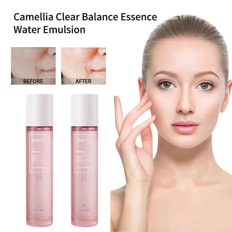 Camellia Clear Balancing Essence Lotion & Toner - Hydrating, Pore Minimizing, Makeup Water for Compress & Essence Infusion