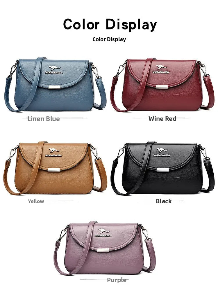 Soft Leather Crossbody Bag Large Capacity Fashionable Women's Shoulder Bag for Middle-Aged Mothers Hot Sale Of The Season New...