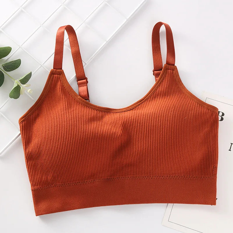 Sexy Underwear Women'S Gather No Steel Ring Lingerie Bra Tube Top Wrapped Chest Beauty Back Actival Cotton Thin Section Tube Top