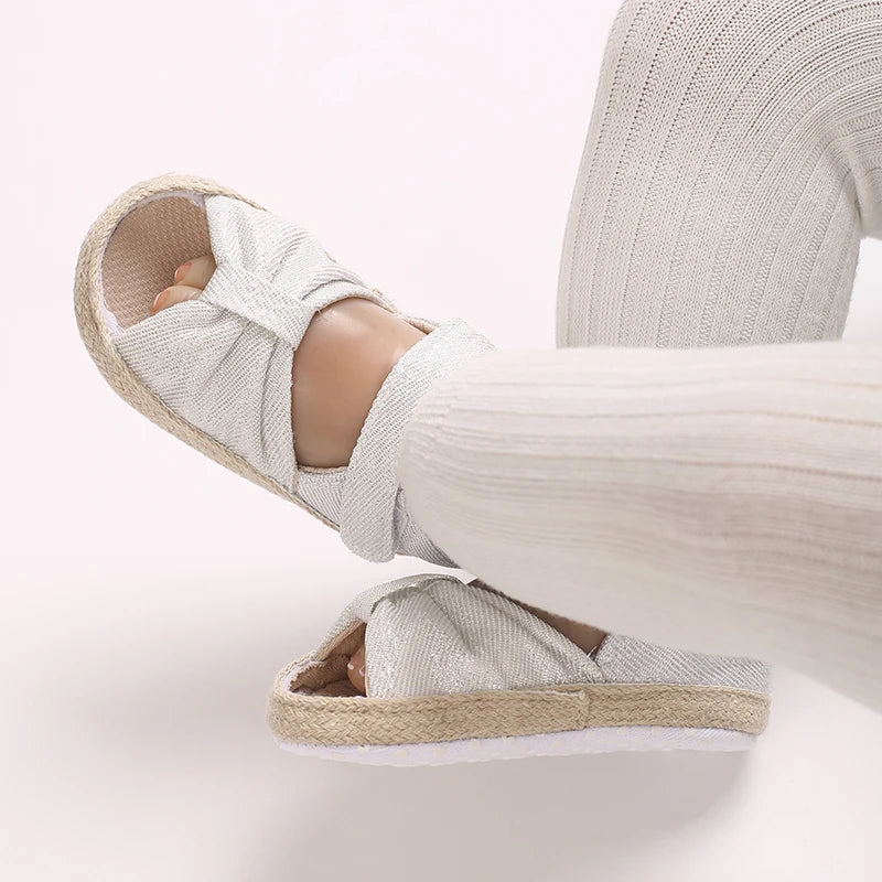 Baby Learning Walk Shoes,Back Zipper Summer Infant Sandals Soft Daily Wear Footwear for Newborn Baby Girls 0-1 Year