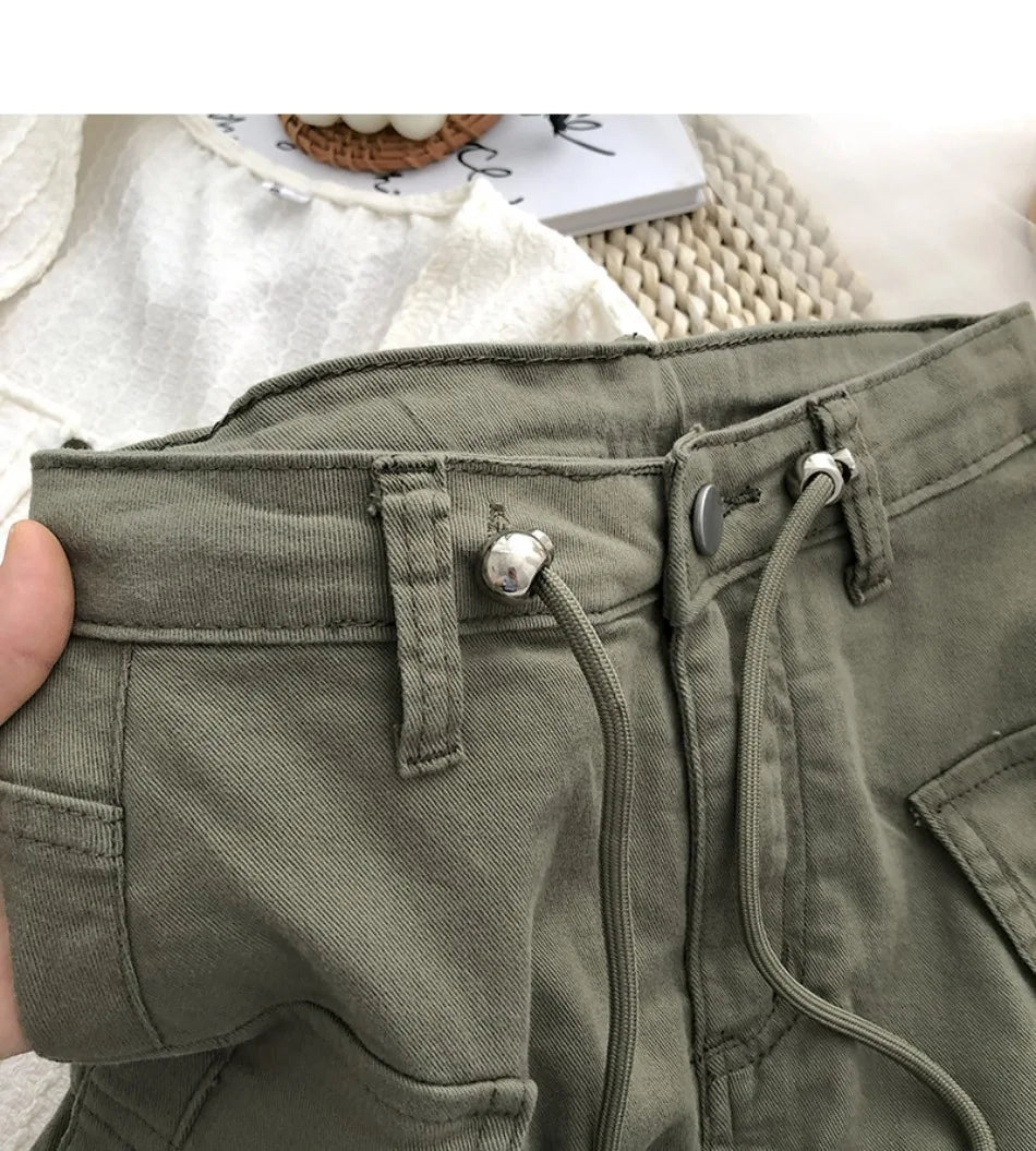New in Women Summer Drawstring High Waist Denim Package Hip Half-body Skirt Korean Fashion Vintage Versatile Skirt Women Clothes