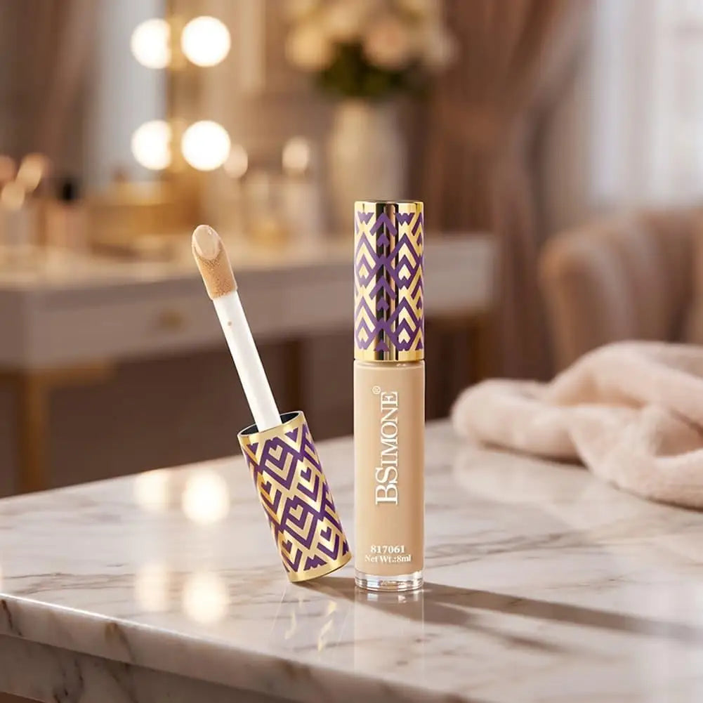 Korean Brand Natural Lasting Concealer Matte Oil Control High Cover Tears Acne Marks Spots Waterproof Liquid Foundation Makeup