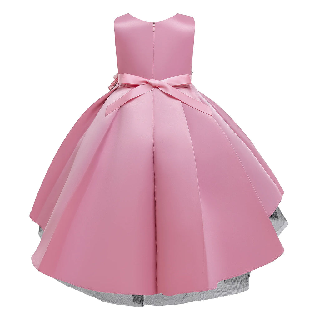 Kids Floral Princess Dress For Girls Golden Star Baby Girl Birthday Wedding Party Summer Gown Easter Children Clothes 2-10 Years
