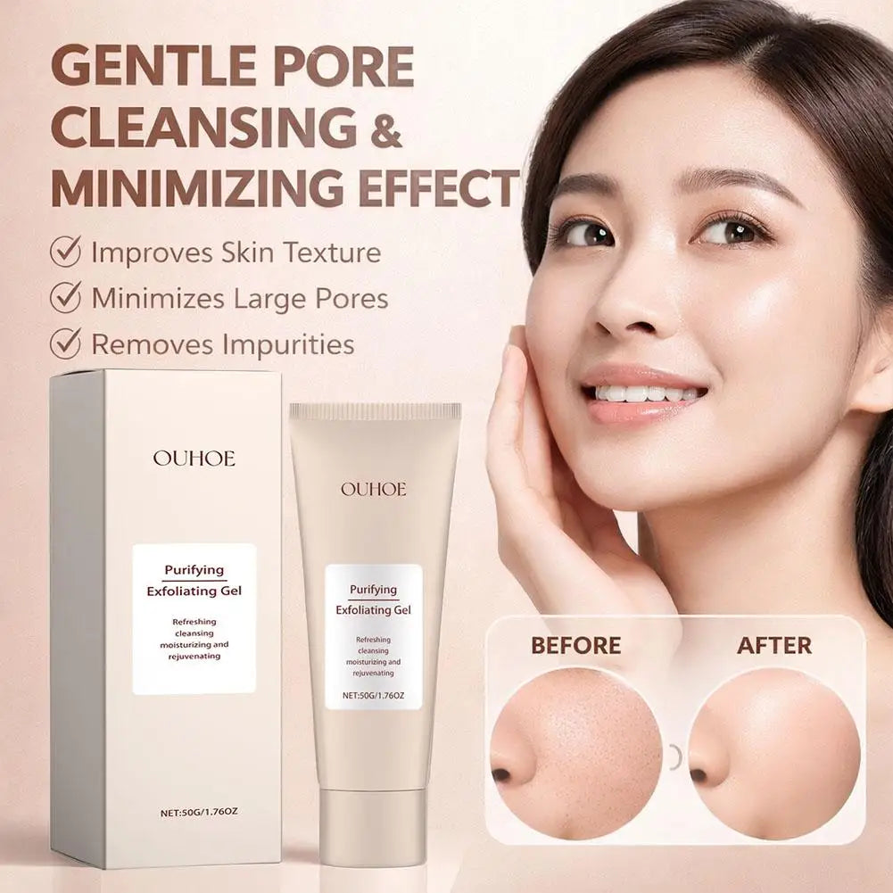 OUHOE Purifying Exfoliating Gel - Pore Refining Face Scrub 50g