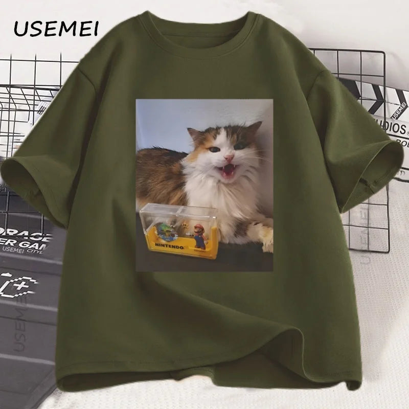 Forsaken Skin 007N7 Love Cat T Shirt Men Women'S Game Cosplay Tshirt Funny Graphic Tees Cotton Short Sleeve Round Neck T-Shirt